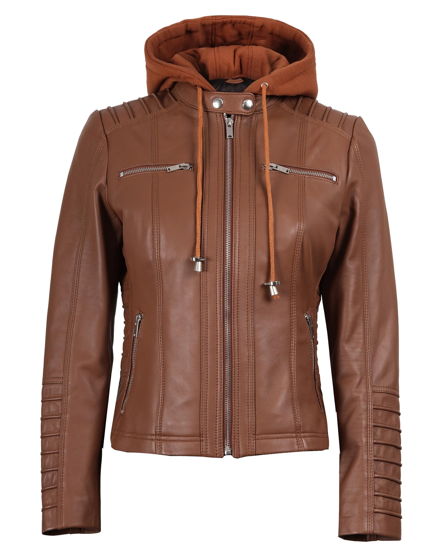 Decrum Disc Woman Leather Jackets | [1309205] Helen Brown, XL