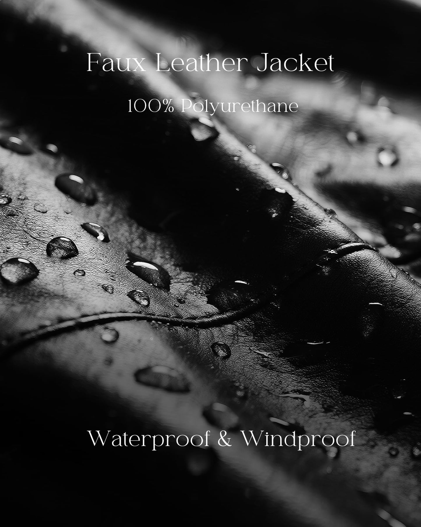 Wantdo Men's Faux Leather Motorcycle Jacket Slim Fit Warm Winter Jackets with Removable Hood Black Large