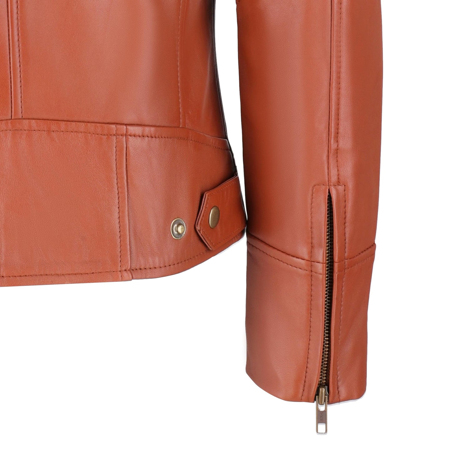 TLC Real Lambskin Leather Jacket Women - Soft Cafe Racer leather moto jacket women