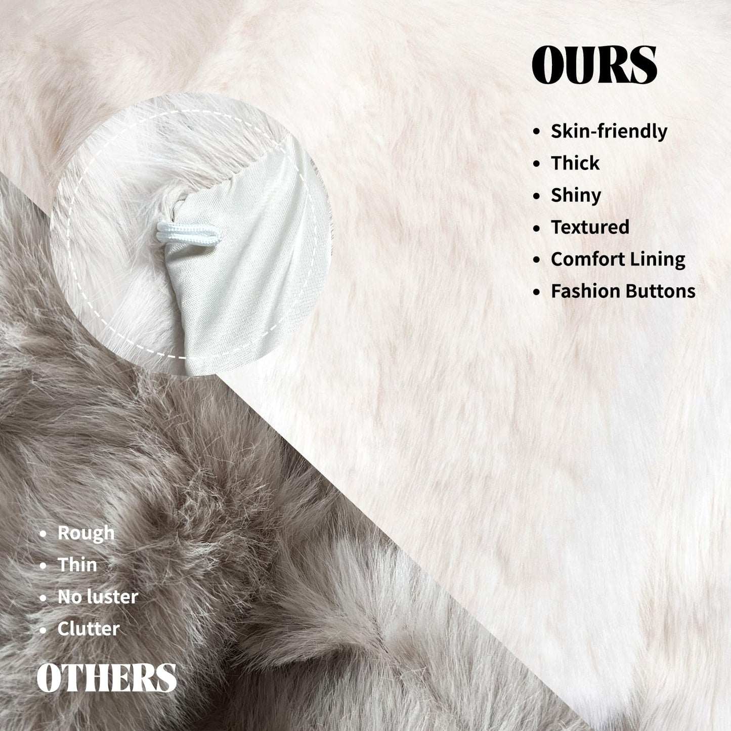 WELLATENT Fur Coats For Women,Plus Size Cropped Faux Fuzzy Jacket Fluffy Fall Coat.