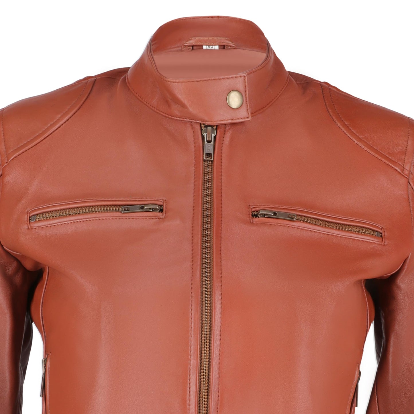 TLC Real Lambskin Leather Jacket Women - Soft Cafe Racer leather moto jacket women
