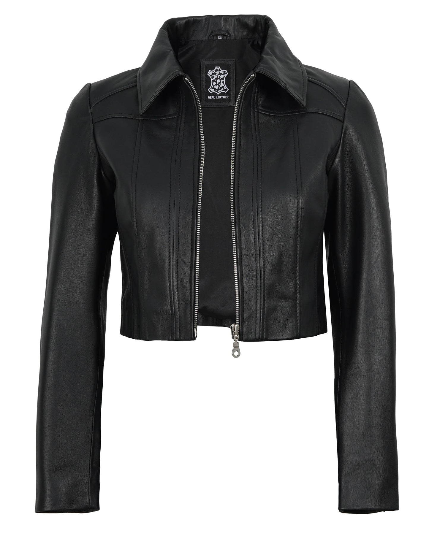 Decrum Leather Jacket For Women - Jacket Women Leather | [1332906] Marsha Black, XXL