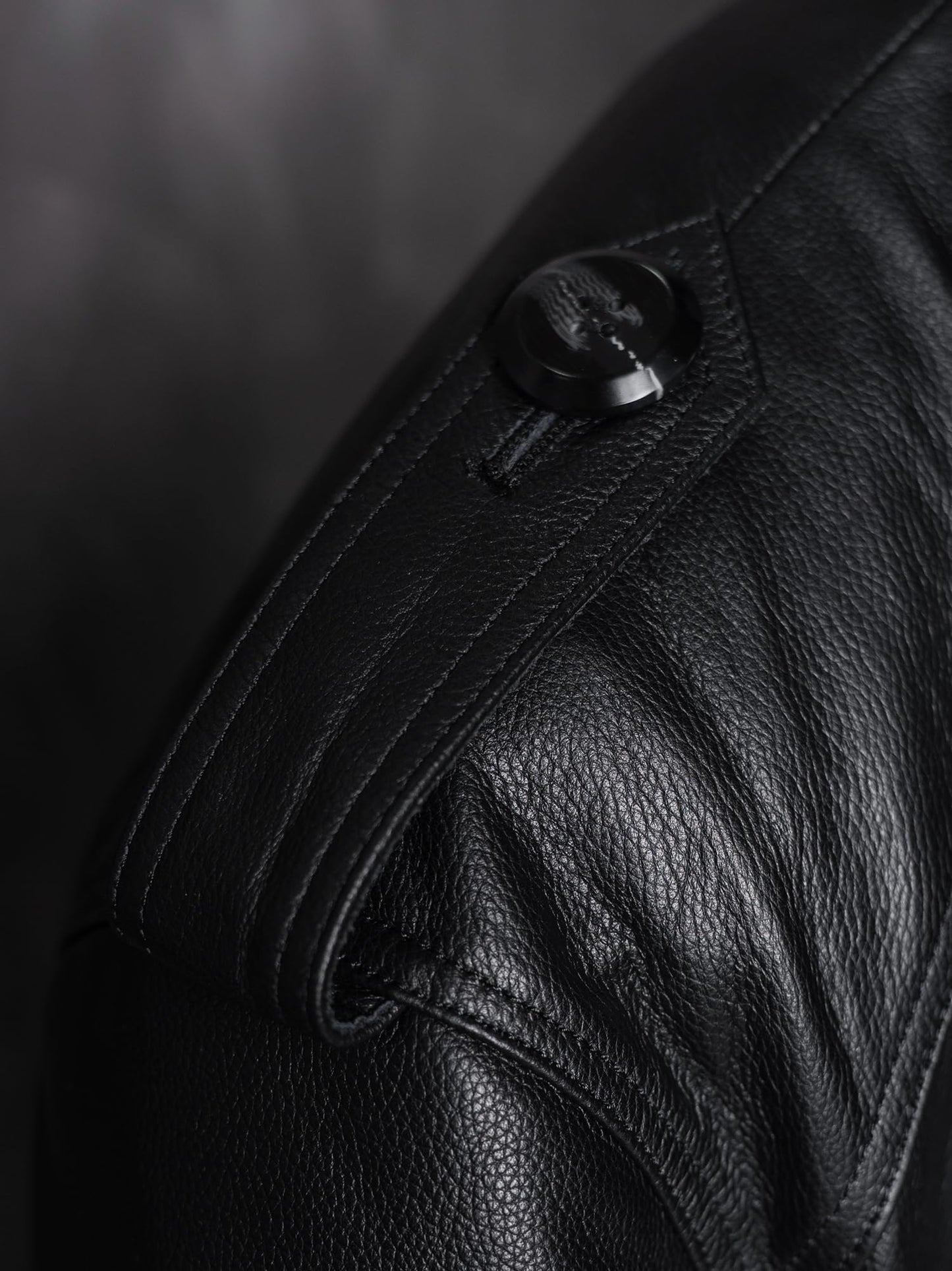 WPKDS Men's Genuine Leather Trench Coat, Mid-Length Double Breasted with Belt, Leather Overcoat Jacket (US, Alpha, XX-Large, Regular, Regular, Black)