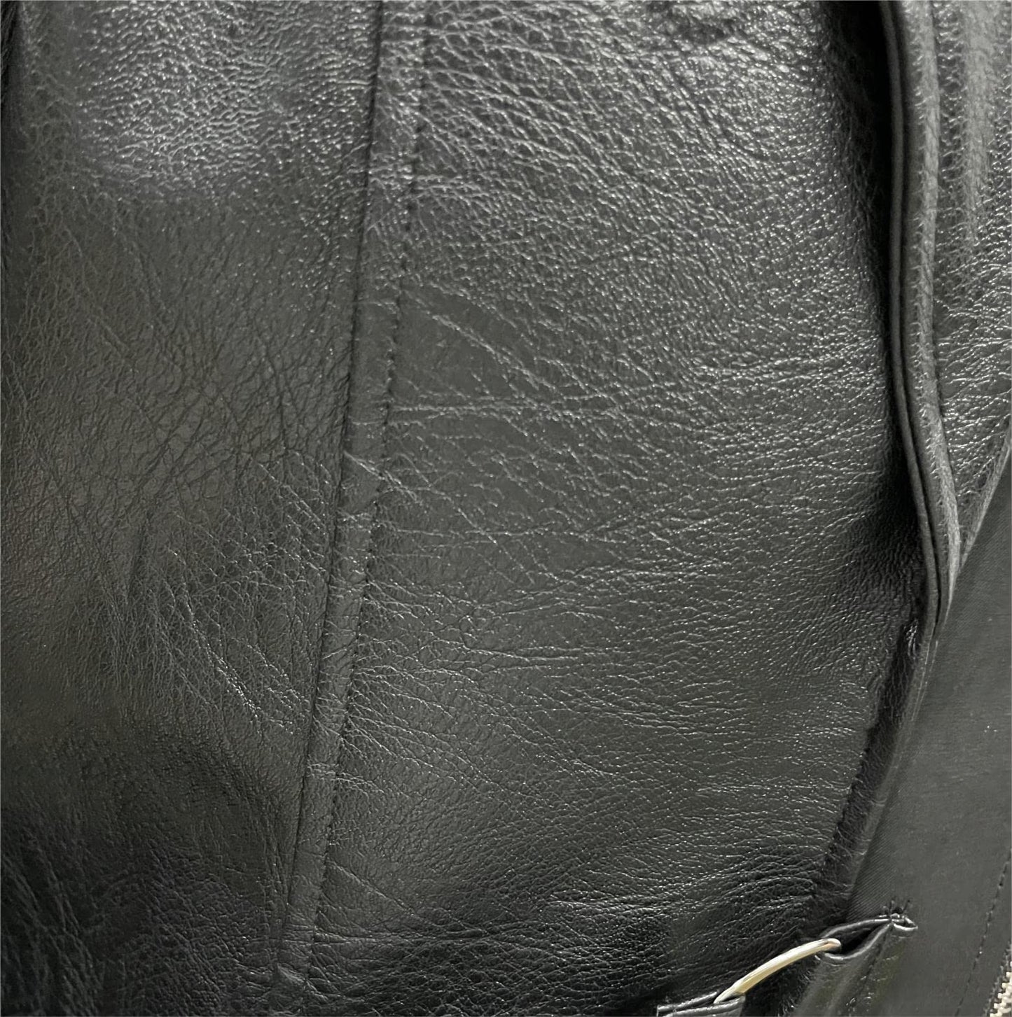 TZMAPU Men's Faux Leather Motorcycle Trench Coat Black Long Punk Jacket (Black，Medium)