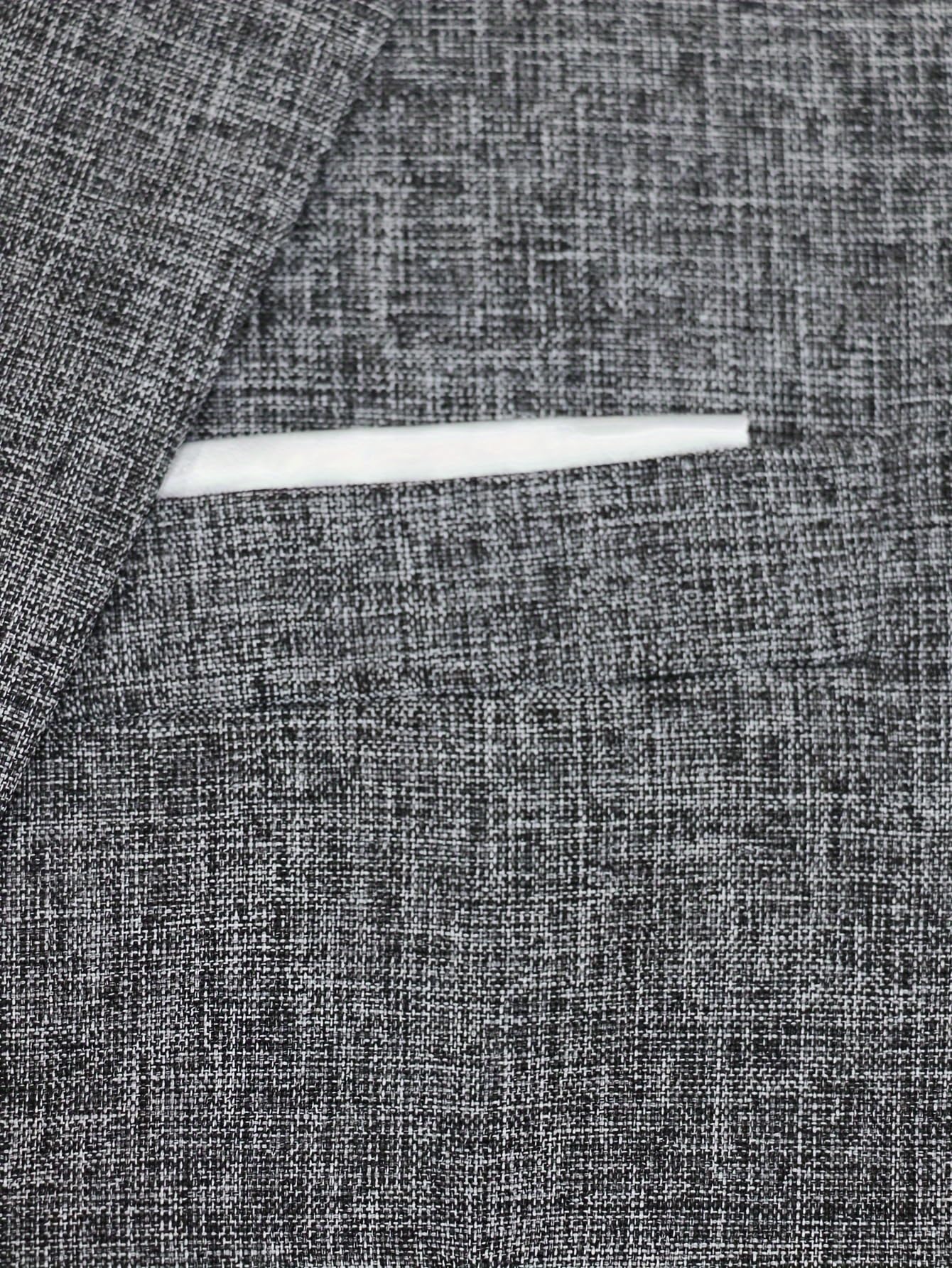 i · FineLong Men's Slim Fit Suit Jacket One Button Casual Lightweight Suit Daily Jacket Sport Coat Grey