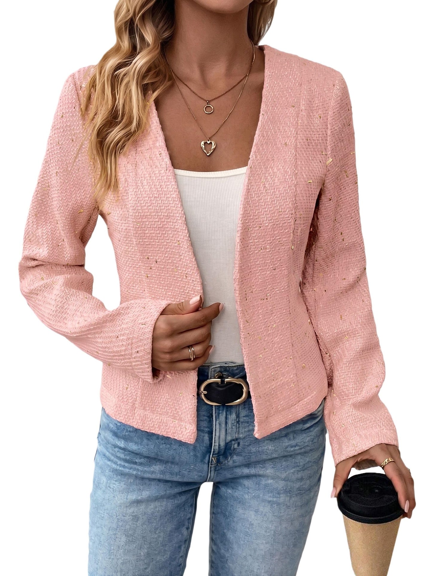 Oversized Blazer Jackets for Women Plus Size Blazers Tuxedo Long Tailored Cape White Leather Sport Office Attire Blazer Pink XXL
