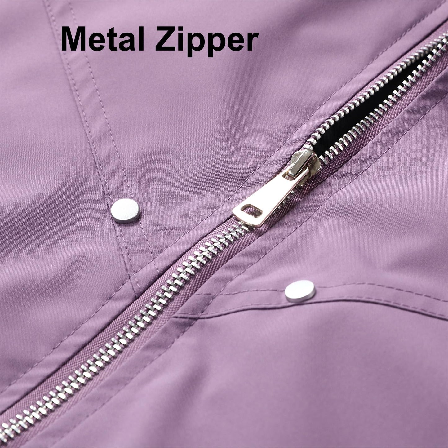 B.VEERA Men's Bomber Jacket Windbreak Jackets Rain Jacket Zip-up Lightweight Jacket Purple Extra Large