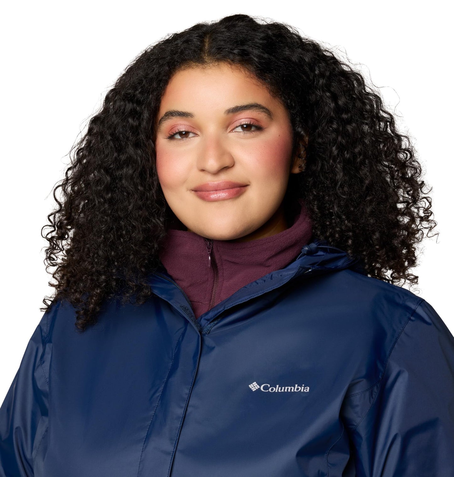 Columbia Womens Arcadia II Waterproof Rain Jacket, Collegiate Navy, Medium