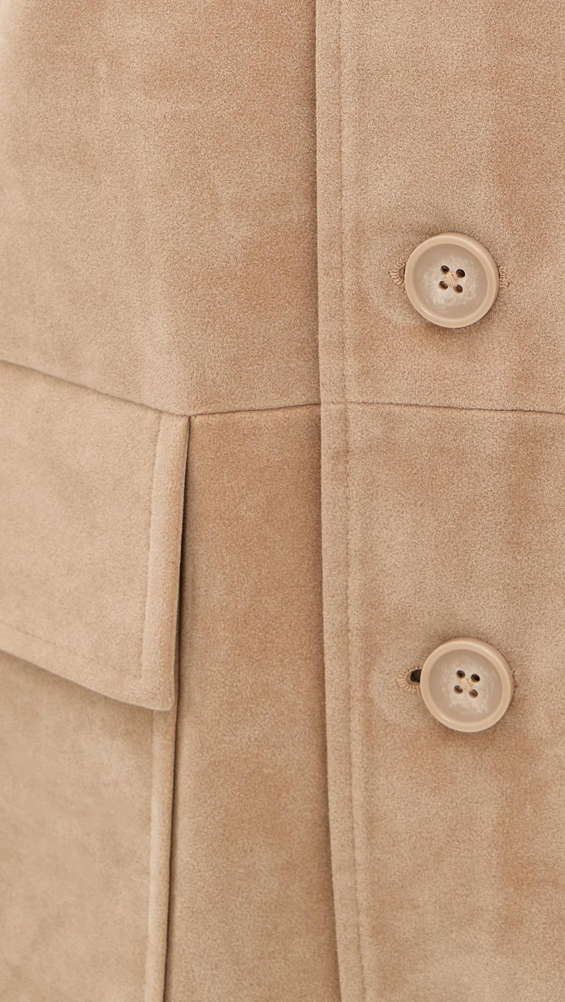 JOE'S JEANS Women's The Vegan Suede Chore Coat, Camel, S