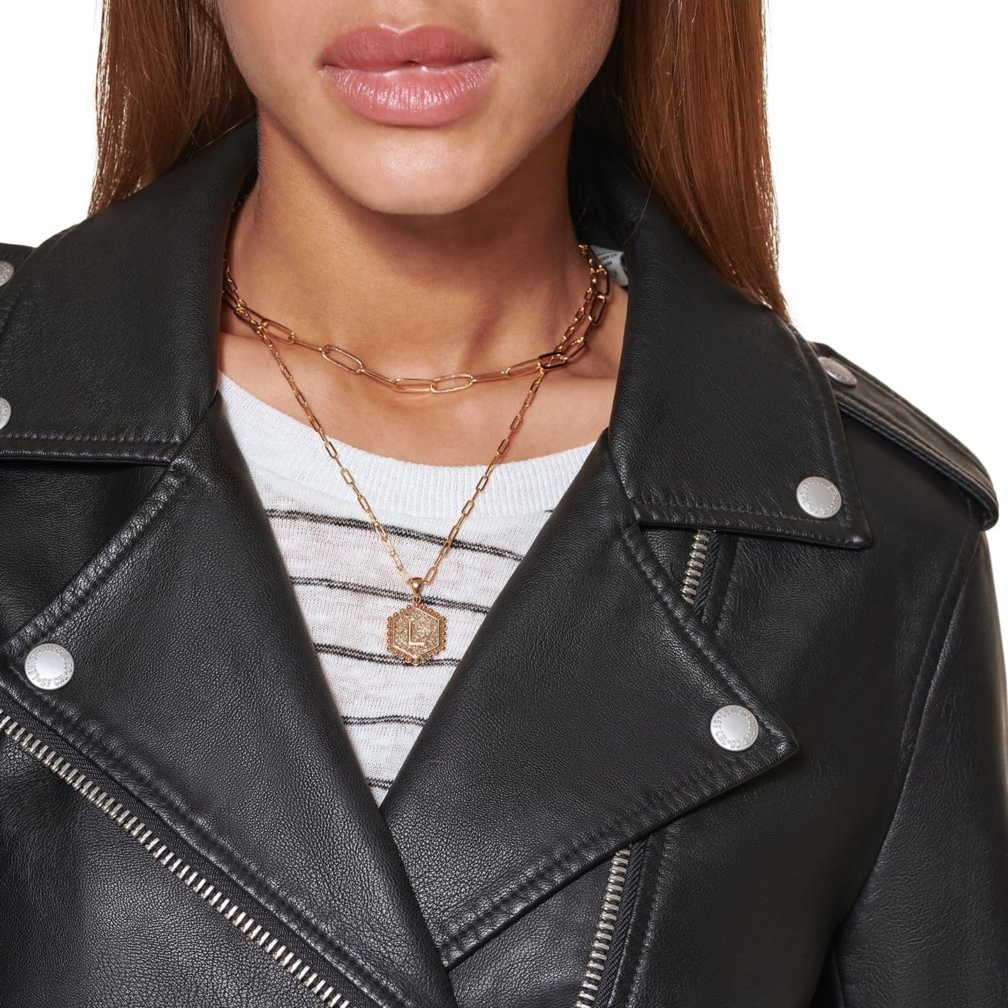 Levi's Women's Faux Leather Belted Motorcycle Jacket (Standard and Plus Sizes), black, Medium