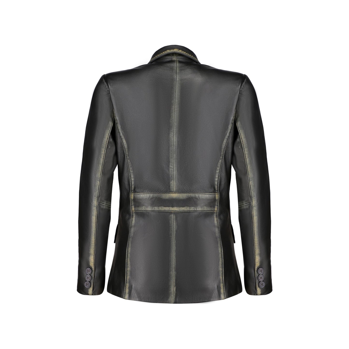 Jild Classic Style Leather Blazer Women - Casual Coat Leather Jacket Women (LC-Rub-XXL)