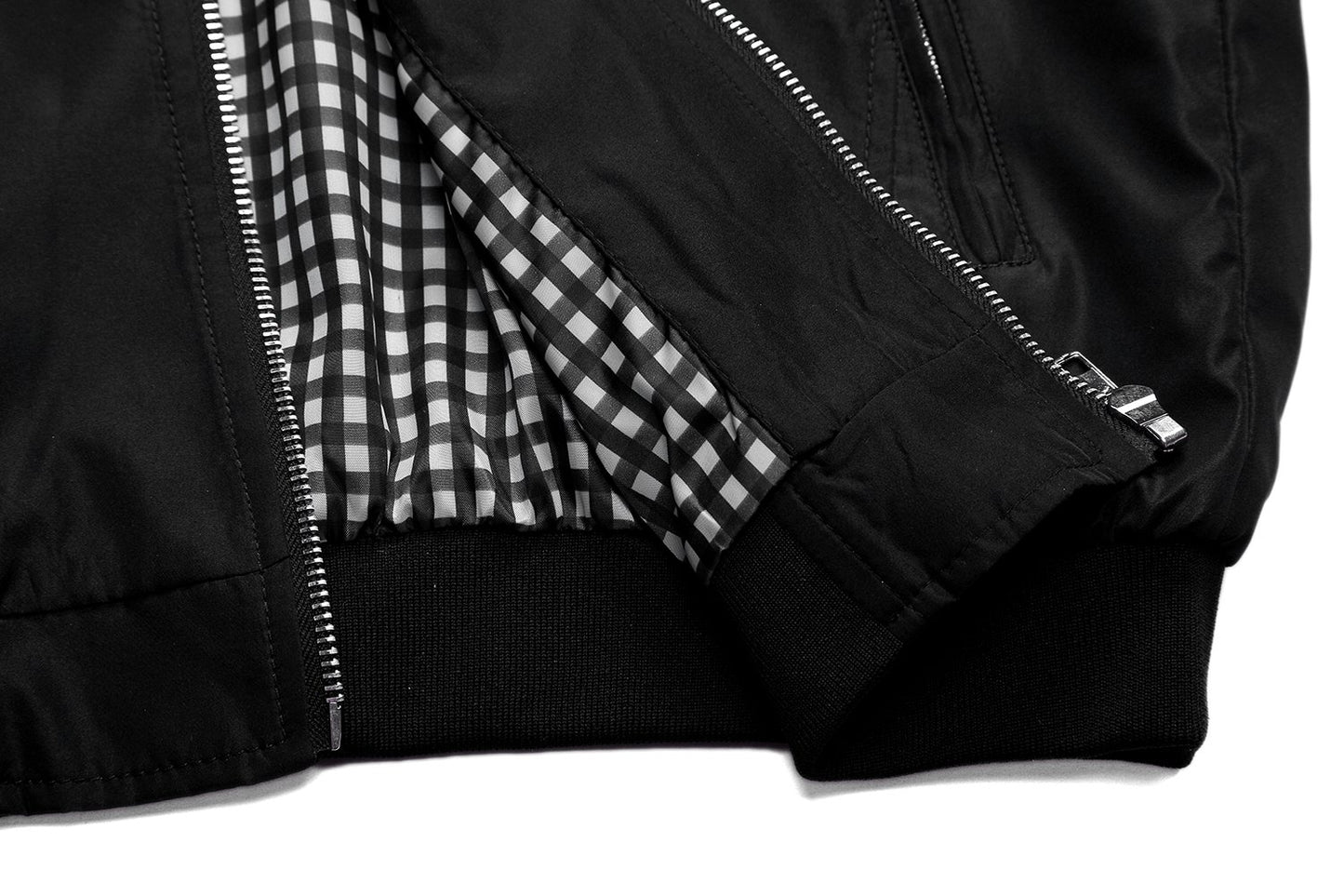 Tanming Men's Casual Slim Fit Lightweight Zip Up Softshell Bomber Jacket (Medium, Black)