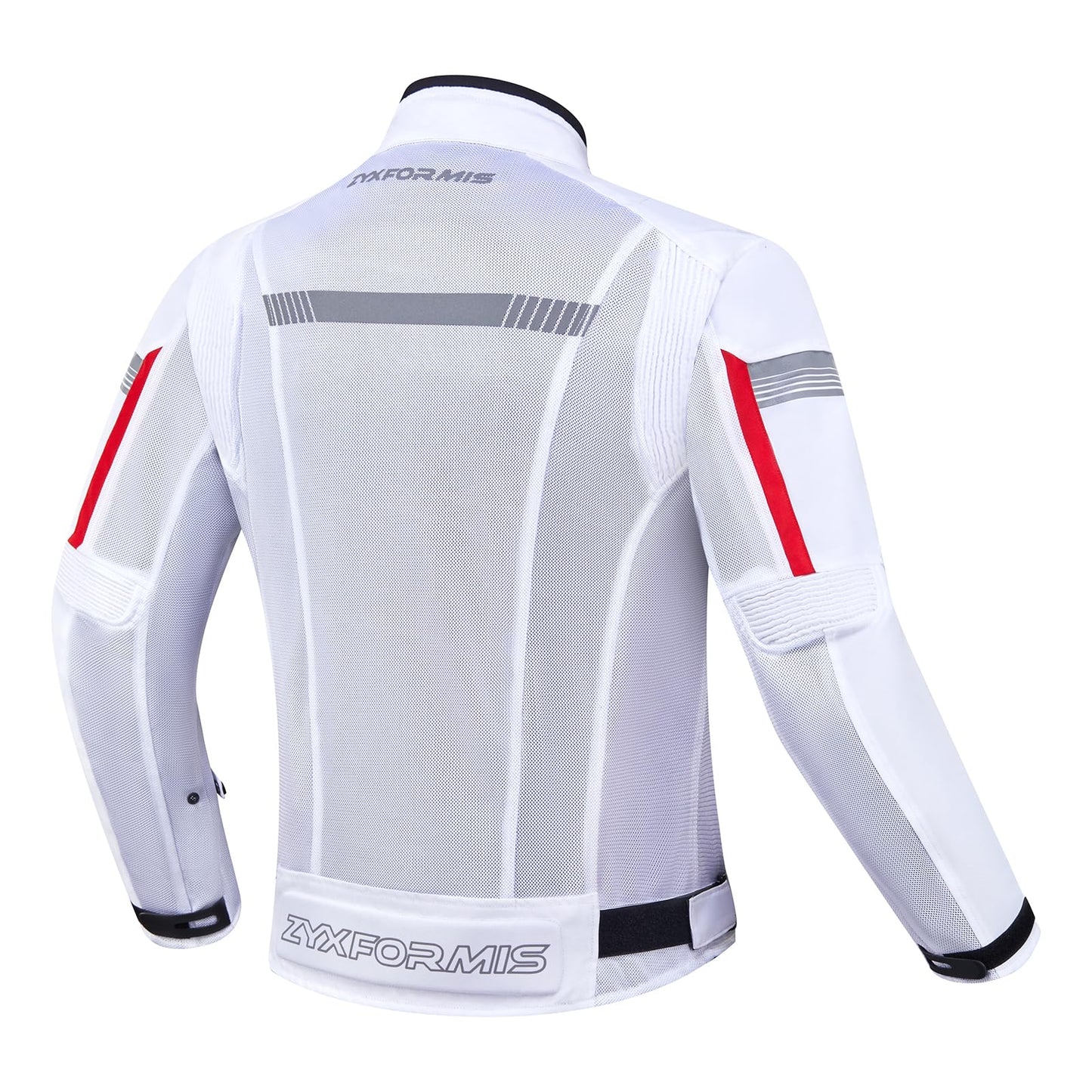 Zyxformis Motorcycle Jacket for Men, CE Armored Mesh Motorbike Jacket for Summer, Breathable Protective Gear for Motorcycling