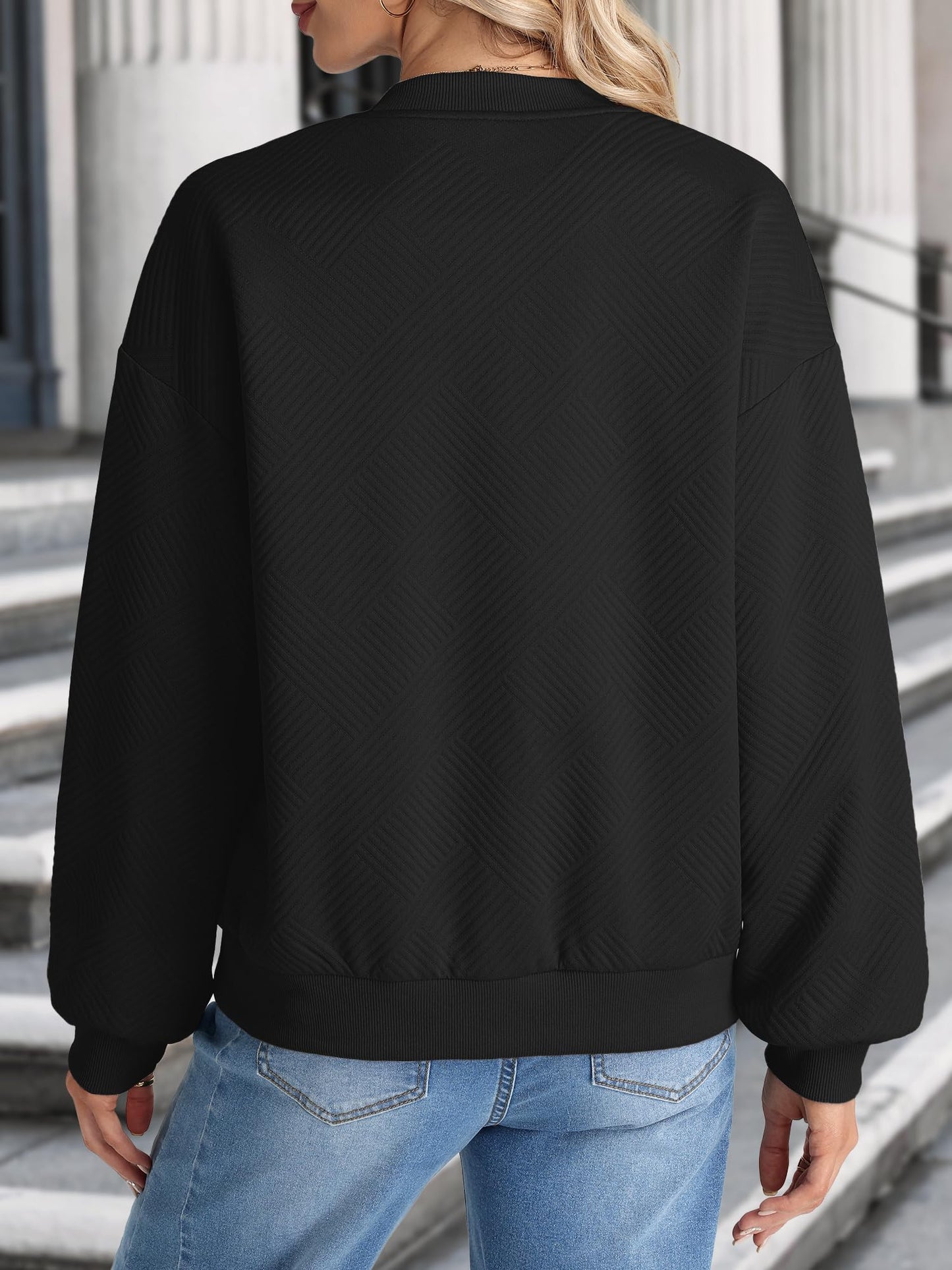 Bellcoco Women Zip Up Bomber Jacket Casual Lightweight Coat