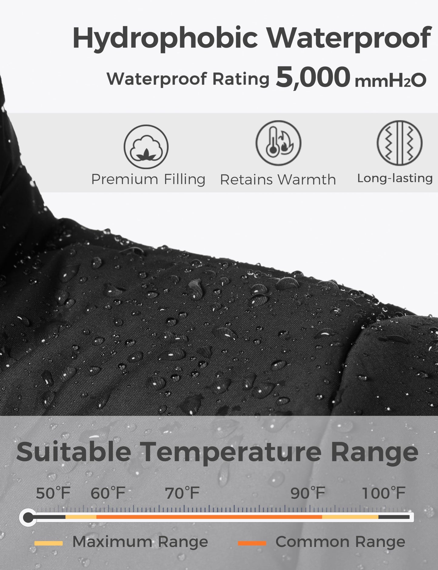 Wantdo Women's Quilted Winter Coat Warm Puffer Jacket Thicken Parka with Removable Hood Black Large