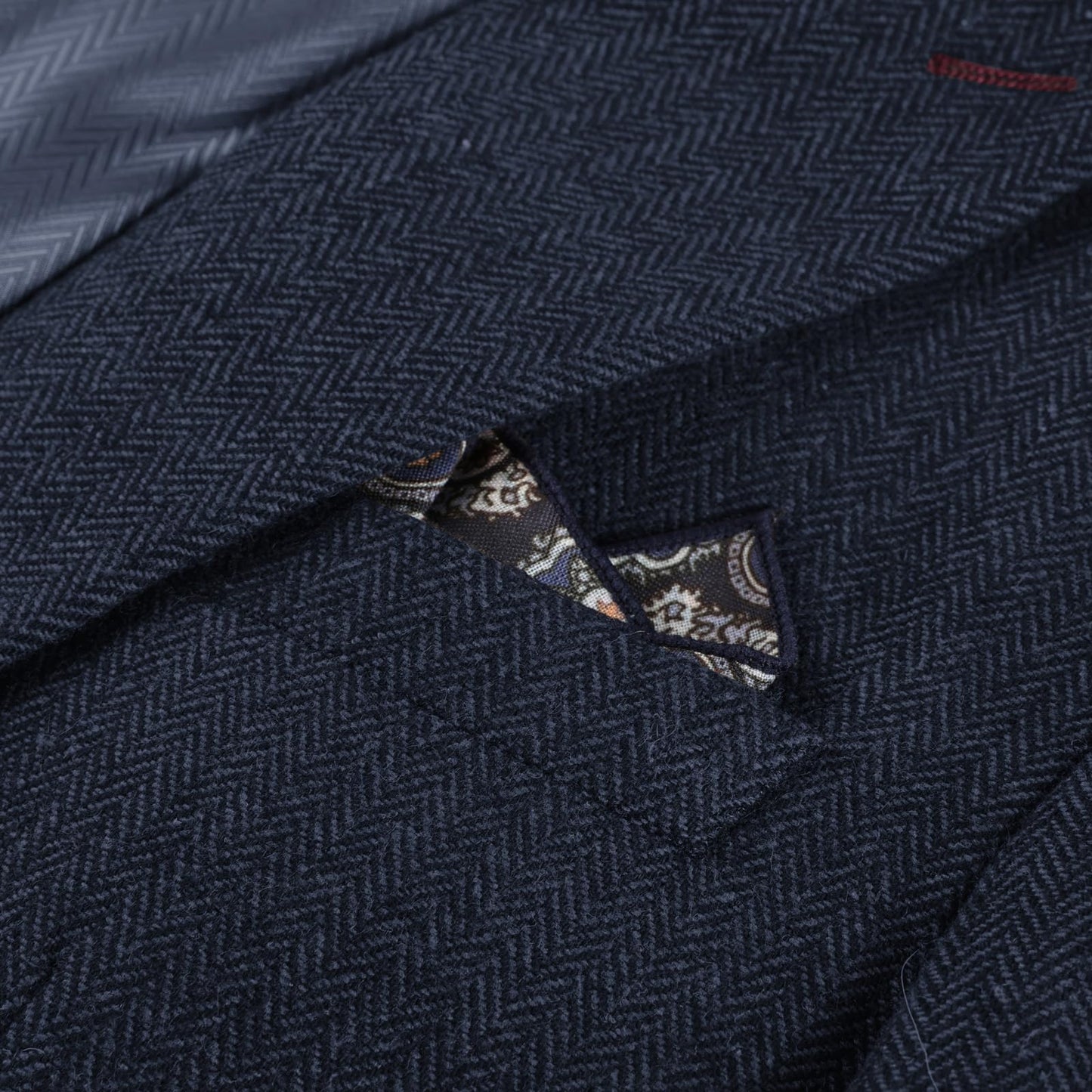PJ PAUL JONES Mens 2 Piece Suits Wool Blend Tweed Herringbone Suit Set