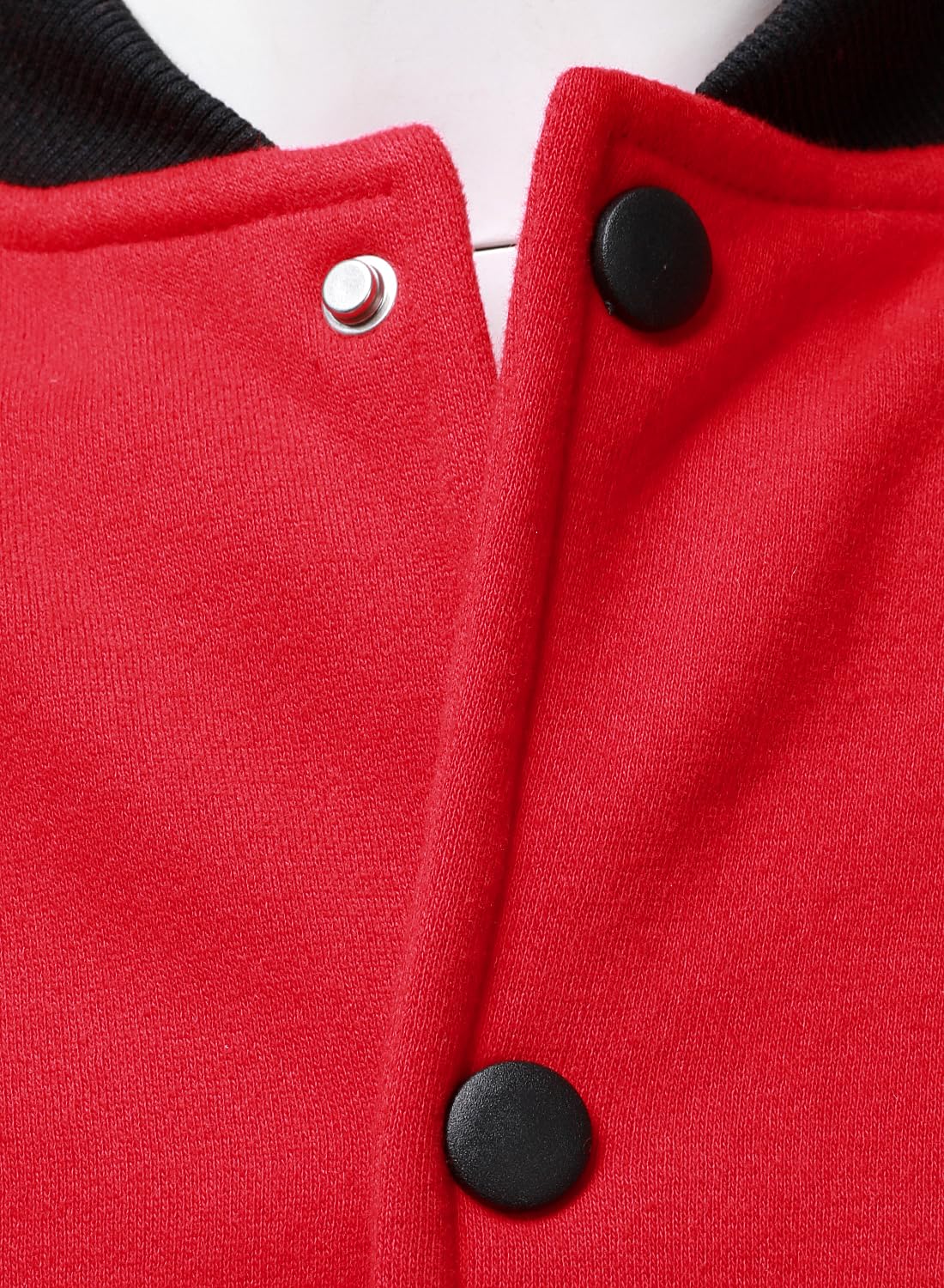 FANARCHER Men's Varsity Baseball Jacket Cotton Blend Letterman Jacket with Faux Leather Sleeve Bomber Coat