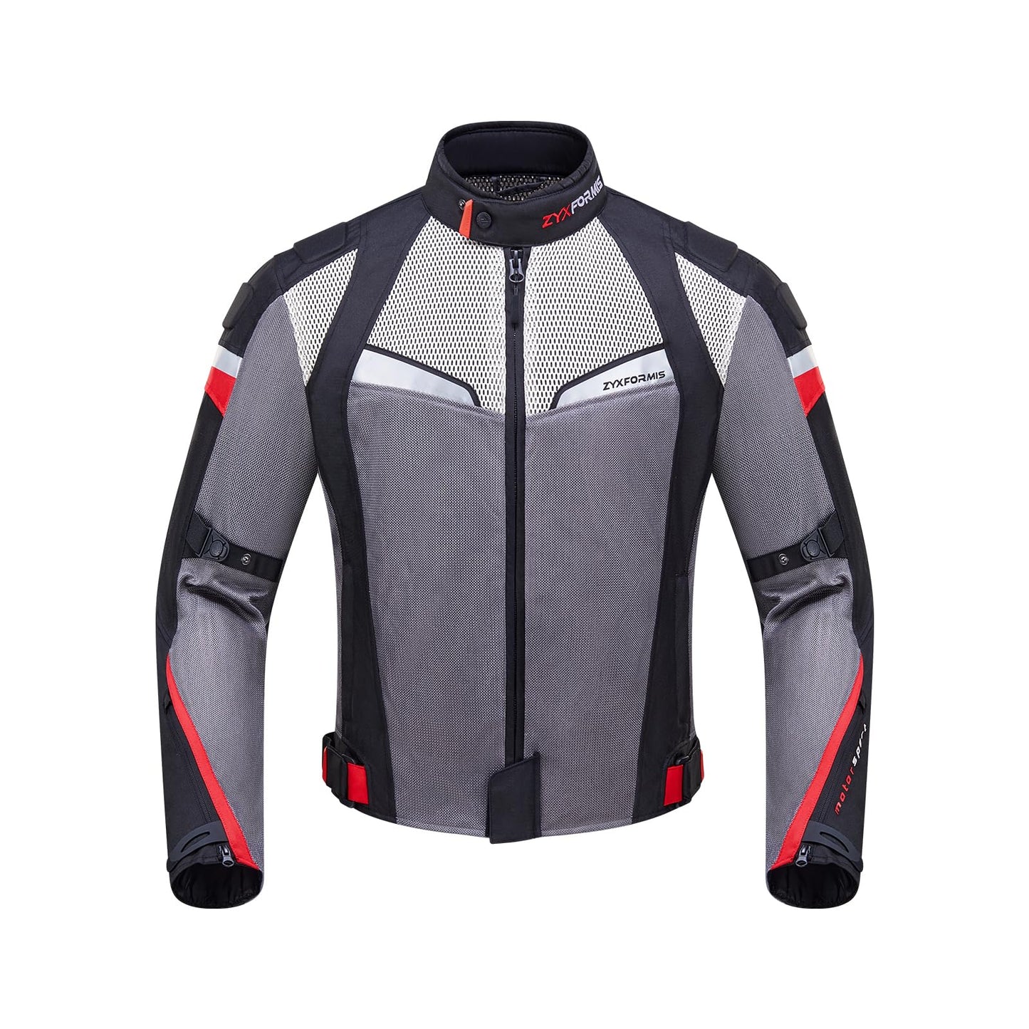 Zyxformis Summer Motorcycle Jacket, Breathable Mesh Motorcycle Riding Jacket For Men With CE Armored