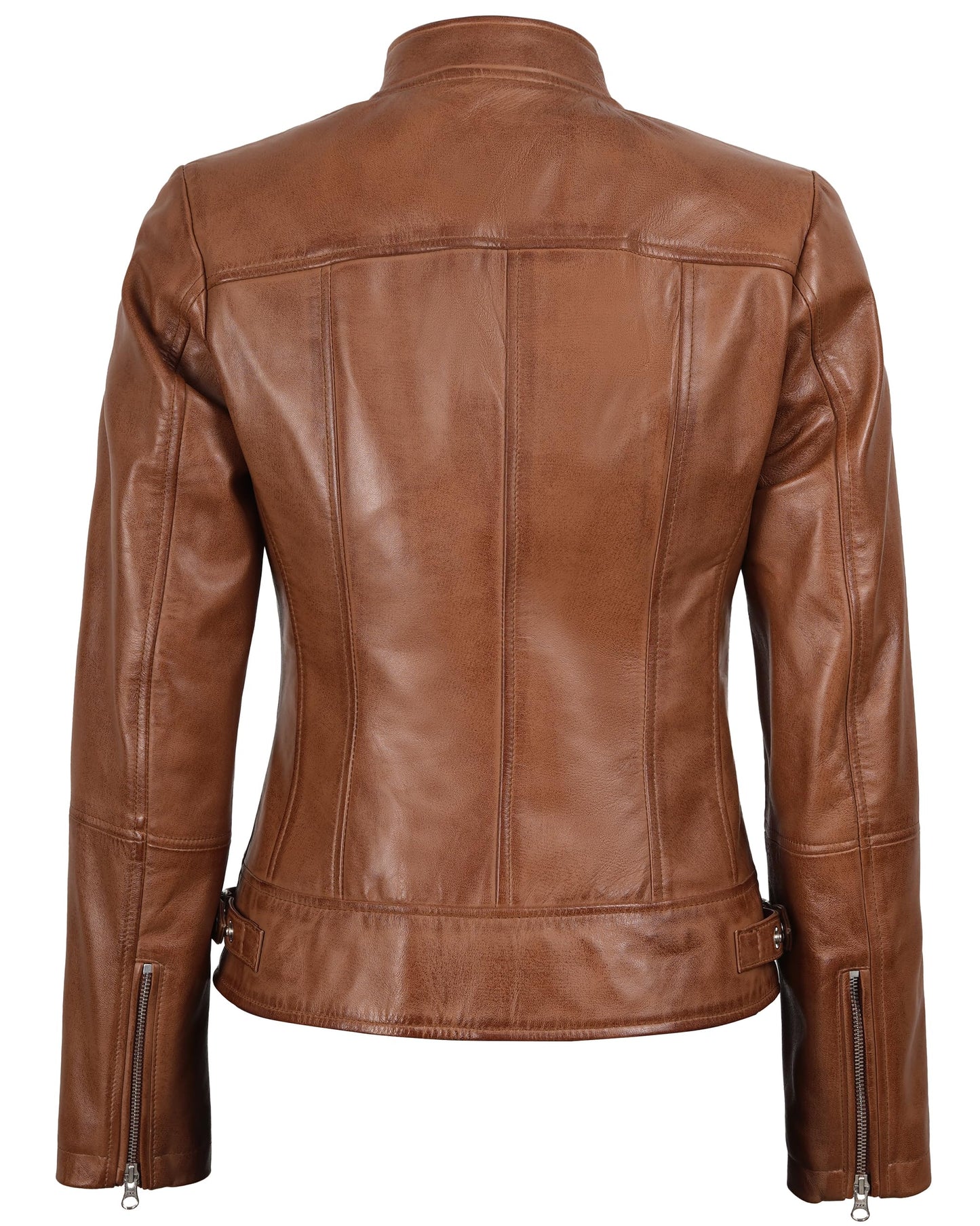 Decrum Disc Womens Leather Jacket - Leather Jacket for Women | [1300862] Amy Brown, S