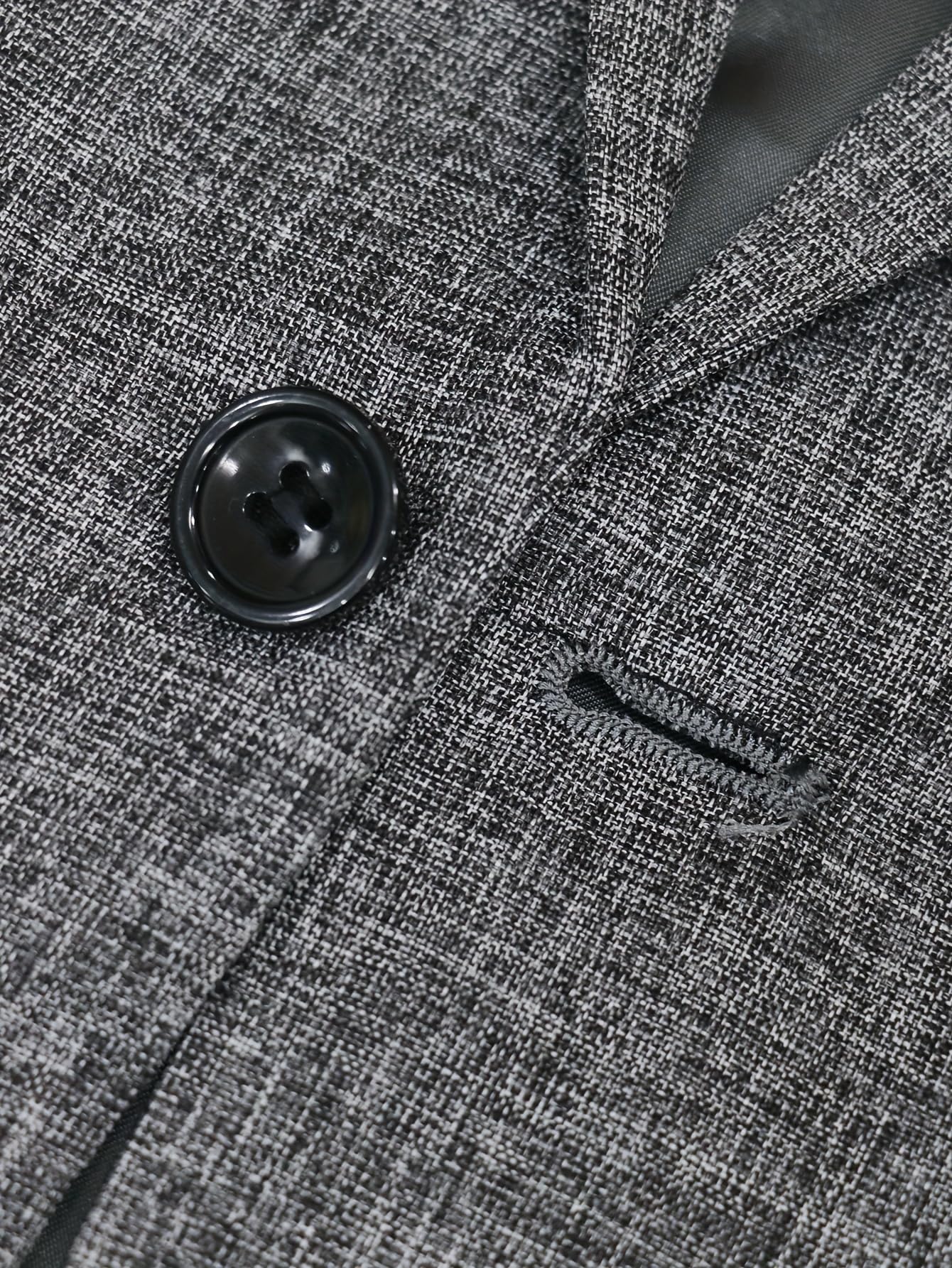 i · FineLong Men's Slim Fit Suit Jacket One Button Casual Lightweight Suit Daily Jacket Sport Coat Grey