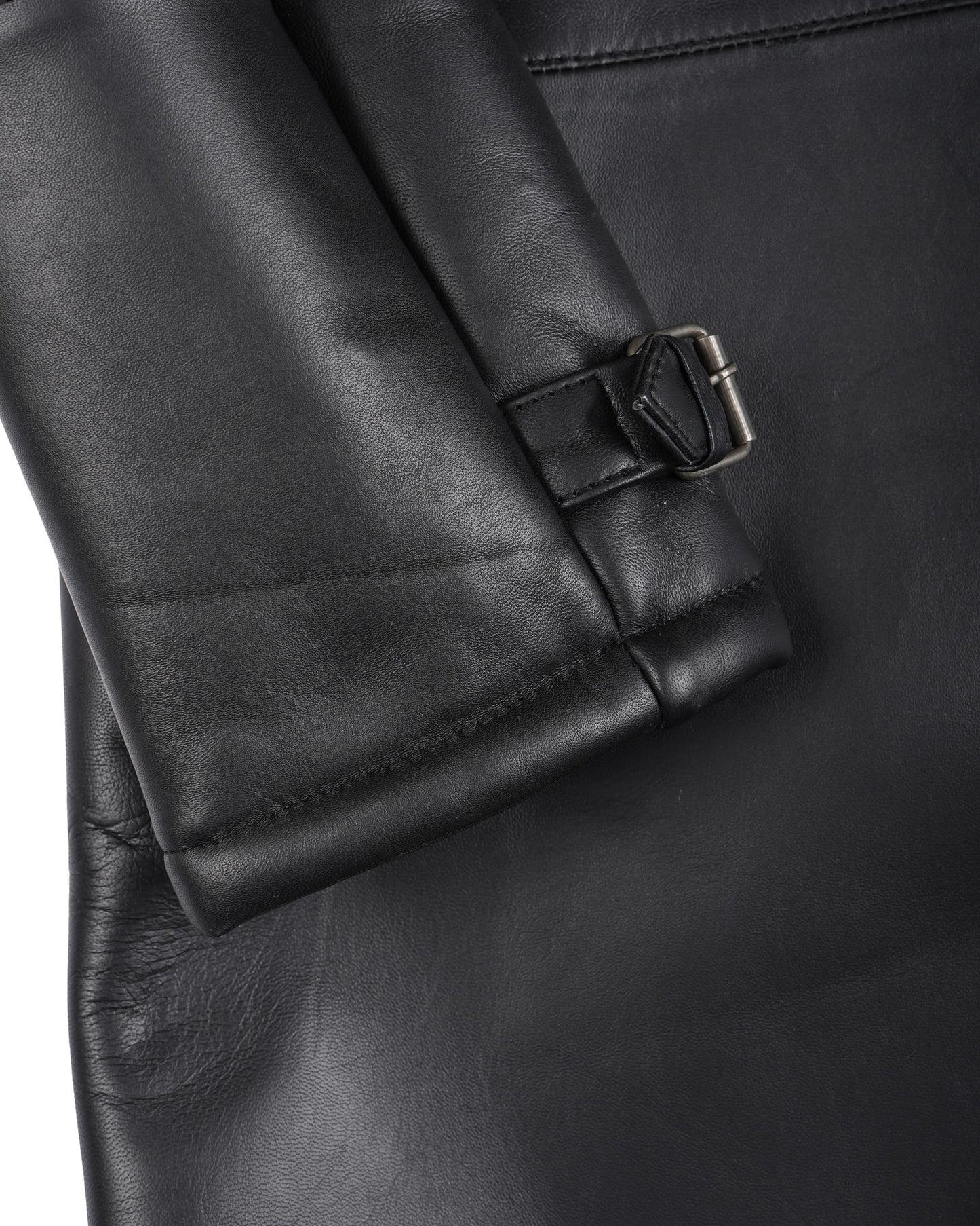 fjackets Genuine Leather Jacket - Turlock Black & Beige Shearling Coat| [1509993] M