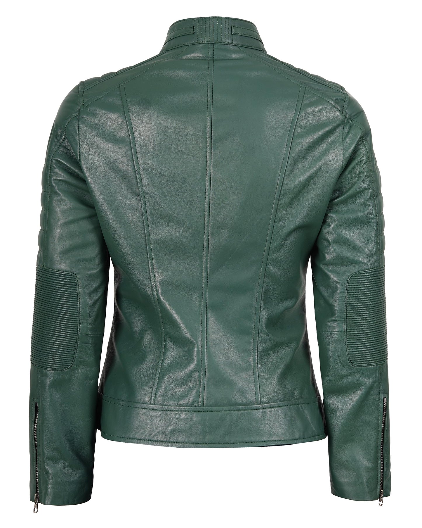 Decrum Leather Jackets - Green Leather Jacket | [1323945] Cafe Rcr Green, XL