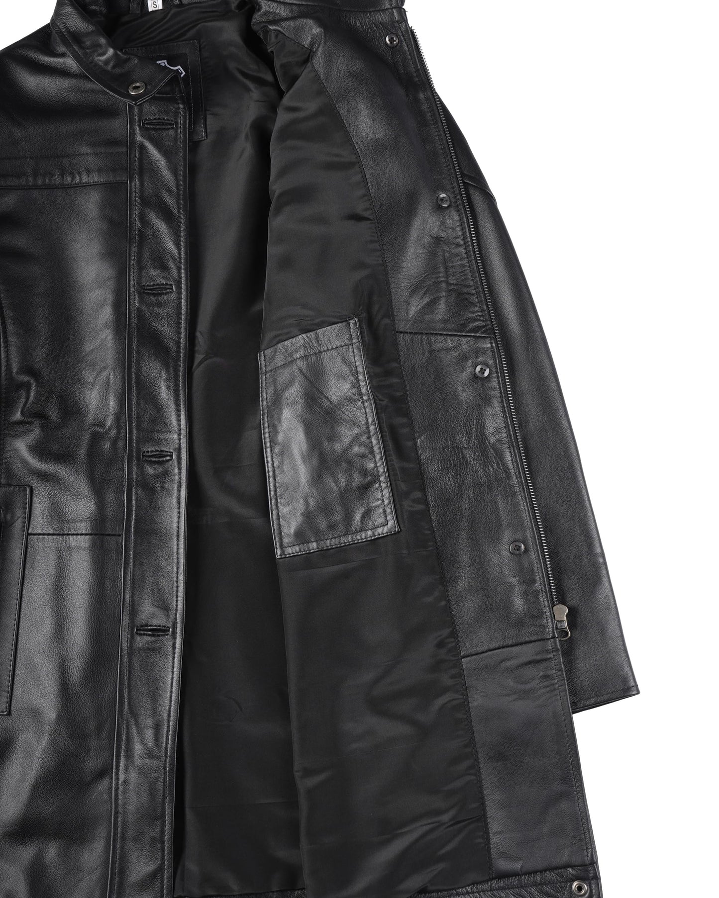 Blingsoul Disc Genuine Lambskin Black Leather Jacket Women | [1514283] Bristol Black, M