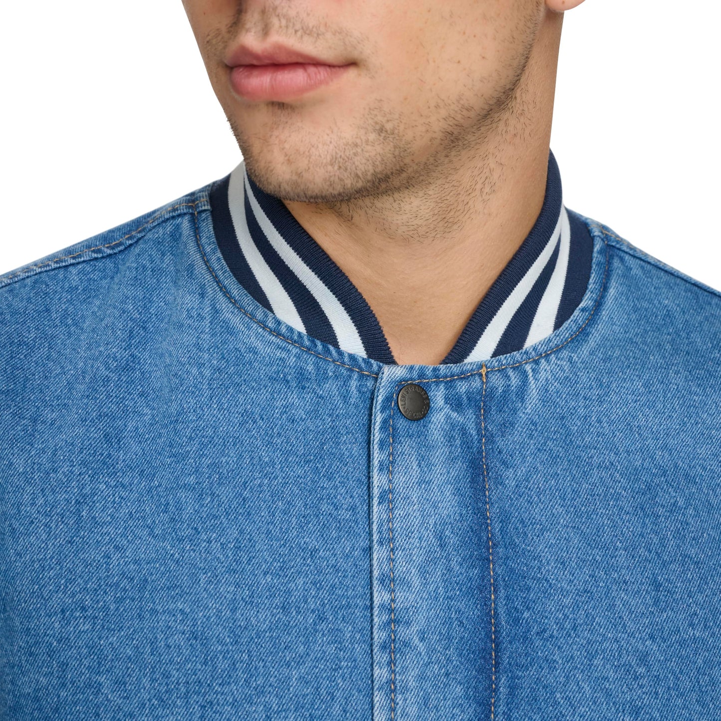 Levi's Men's Varsity Denim Bomber Jacket, Denim, Medium