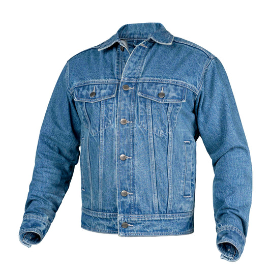 WICKED STOCK motorcycle jacket men 13 OZ denim Jacket Button closure jeans jacket Casual Rugged Wear trucker jacket men with multiple sizes.