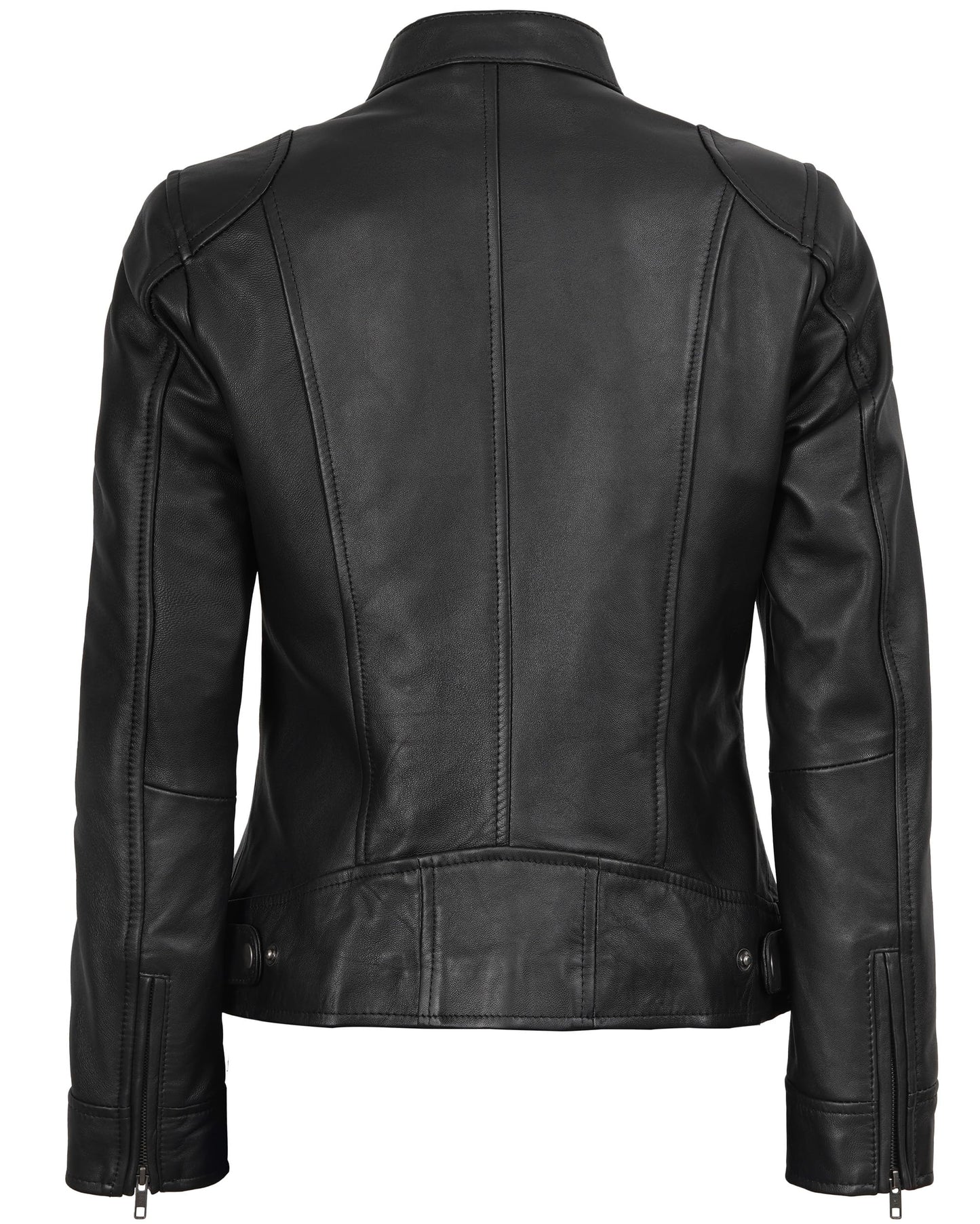 Blingsoul Womens Leather Motorcycle Jacket | [1313765] Dodge Black, XL