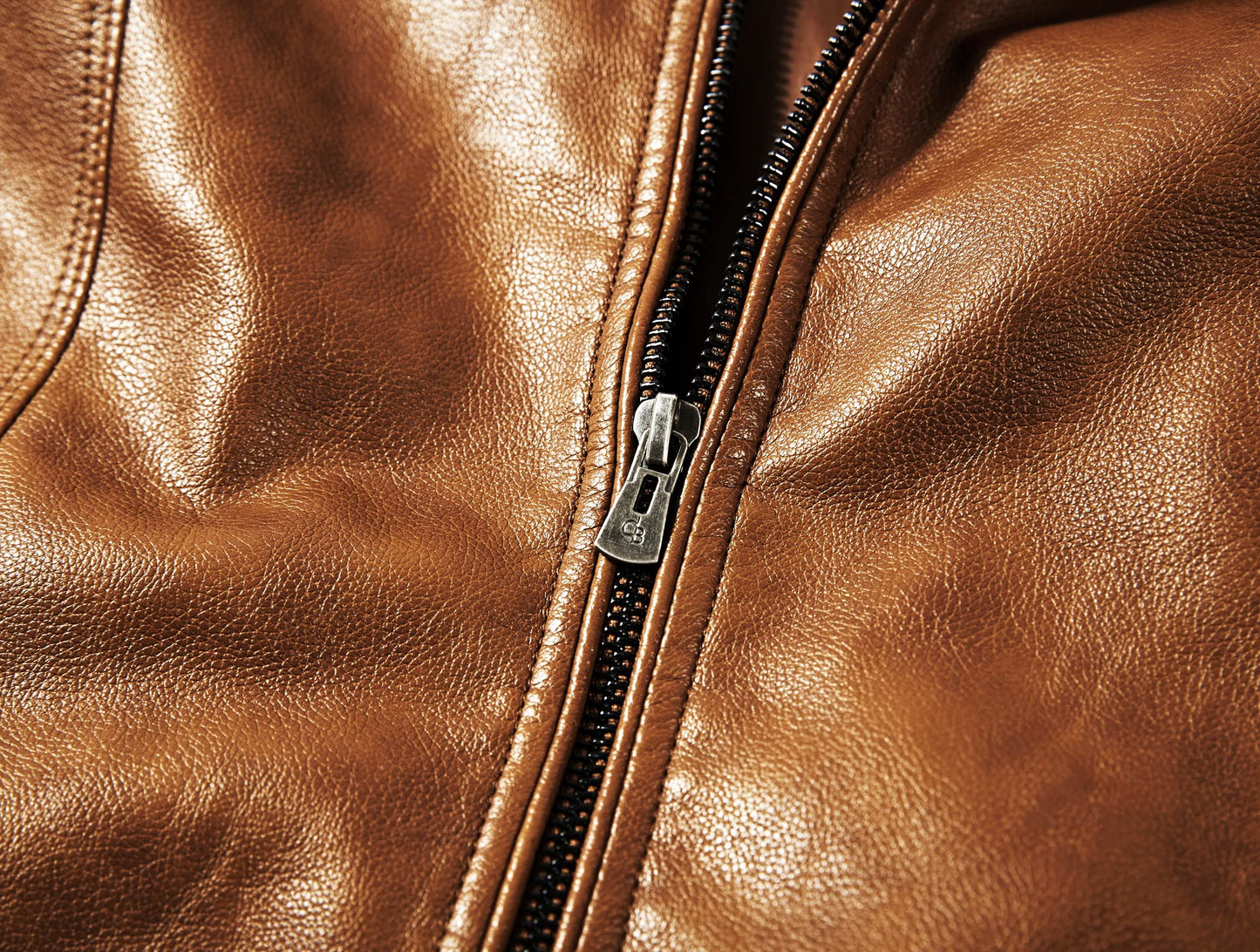 WULFUL Men's Stand Collar Leather Jacket Motorcycle Lightweight Faux Leather Outwear