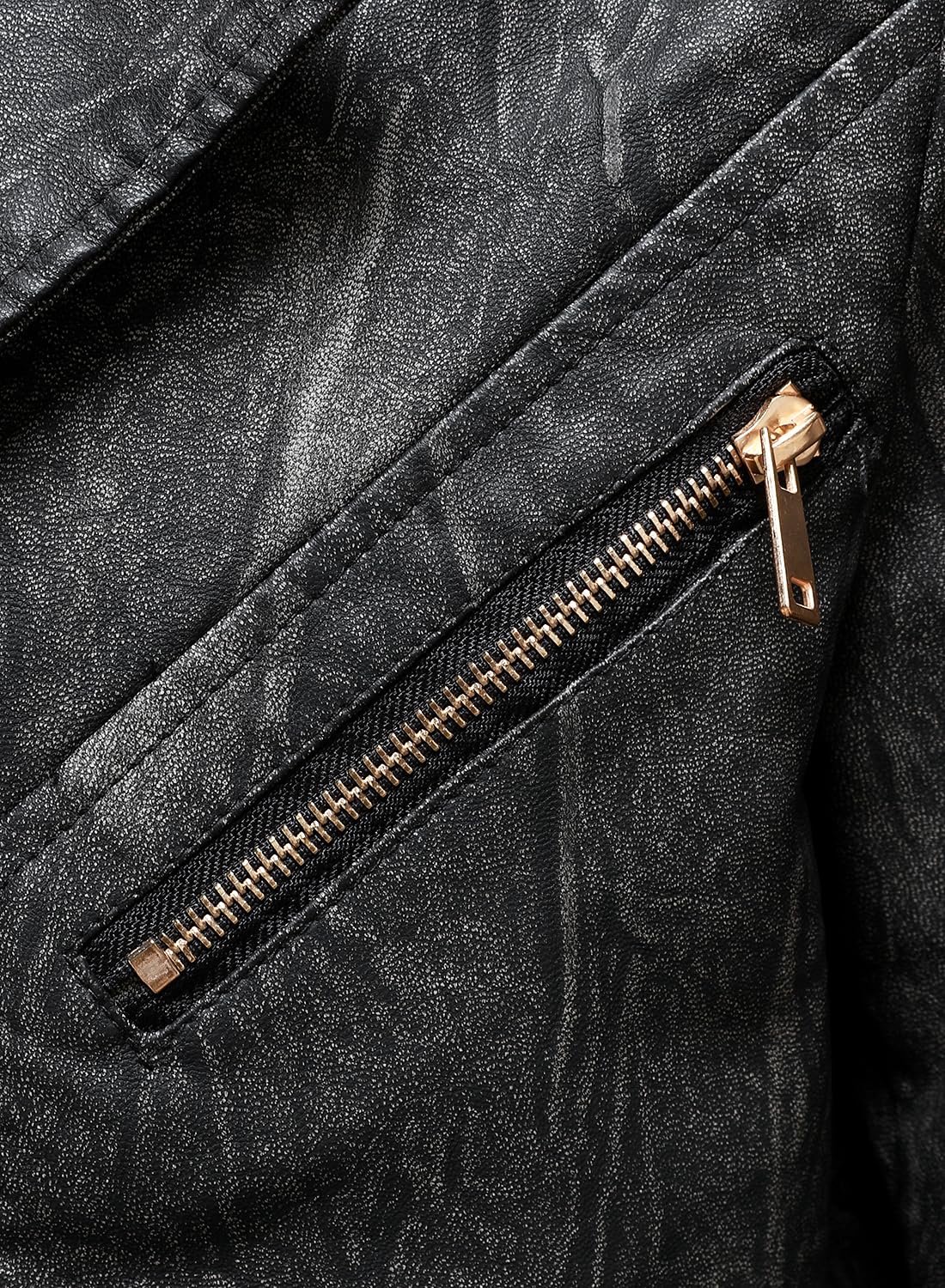 HOOD CREW Mens Casual Leather Blazer Vintage Lightweight Coat Button Closure Style Faux Leather Jackets for Men Black Grey L