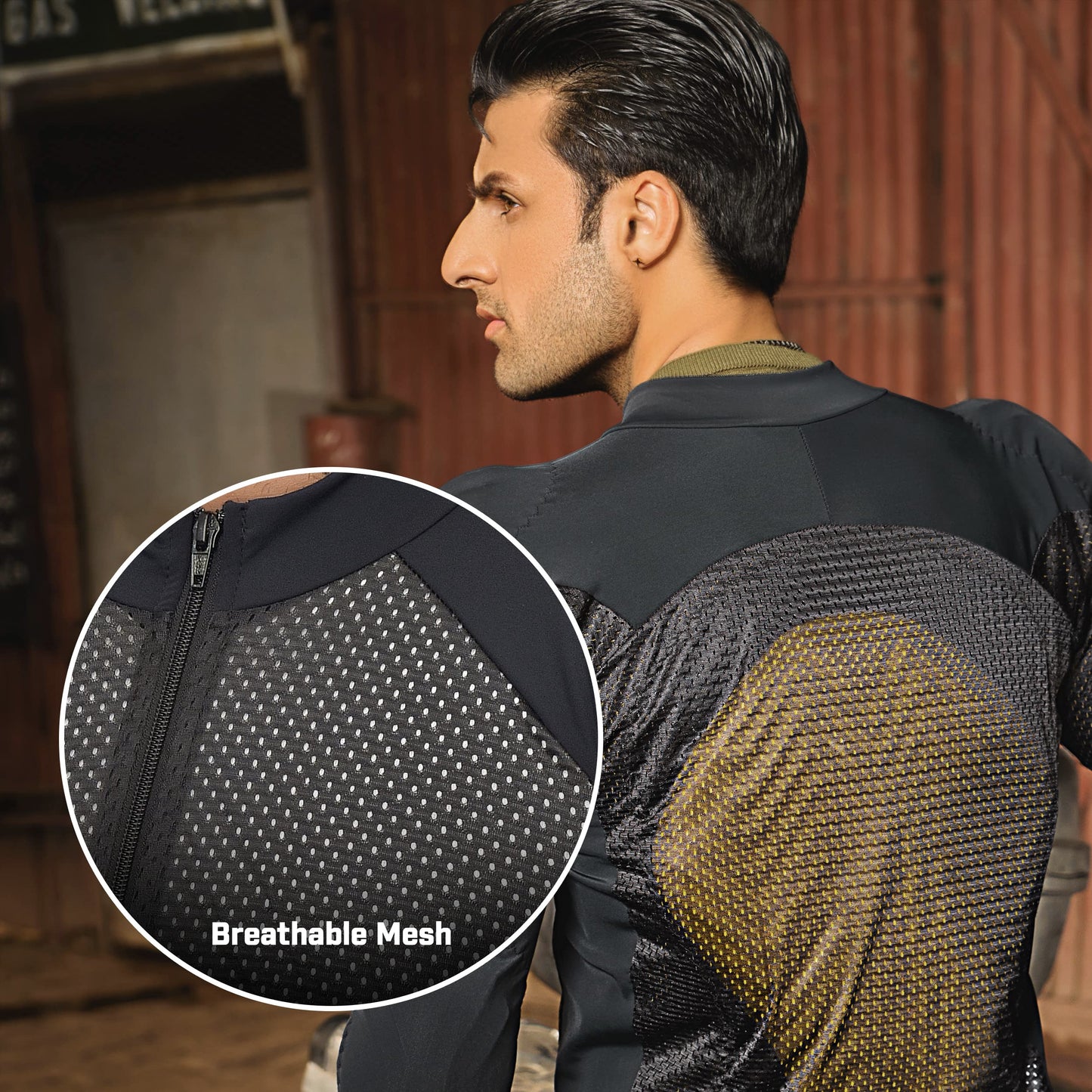 WICKED STOCK Mesh Armored Motorcycle Shirt for Men & Women - CE Level 2 Mesh Motorcycle Protective Shirt for Summer - Soft, Stretchy & Lightweight Motorcycle Armored shirt with Removable Padding