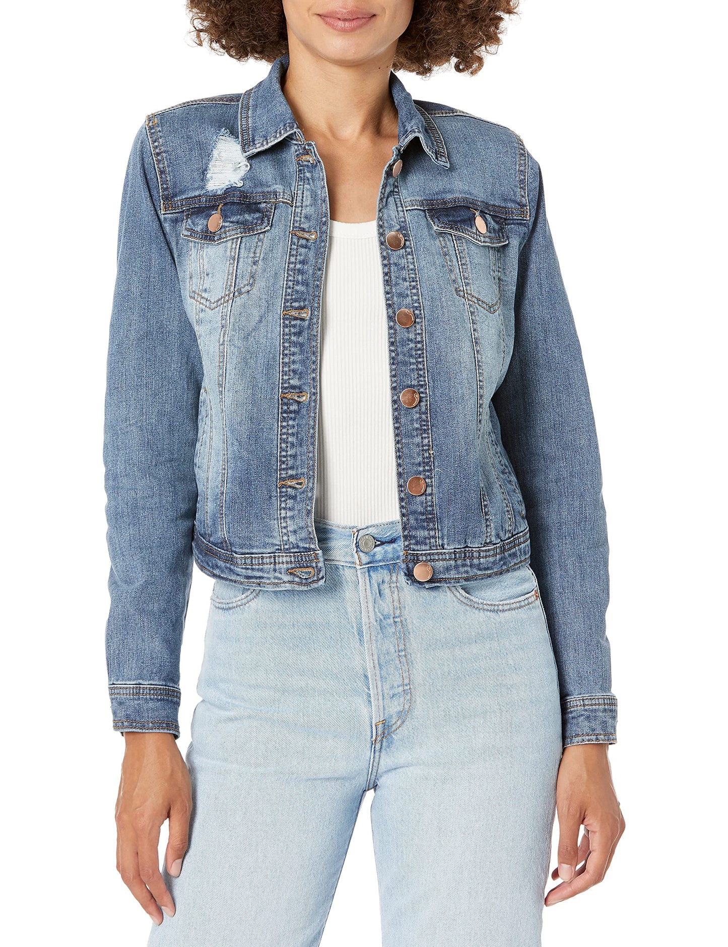 dollhouse Women's Denim Jacket Outerwear, genesis, L