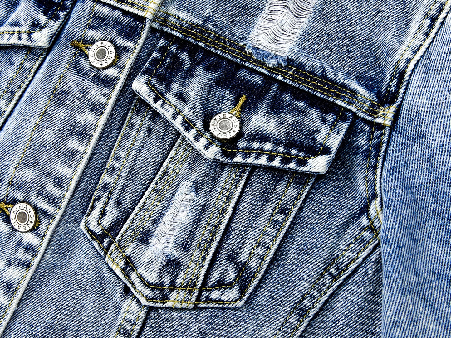 Kedera Denim Jacket for Women Distressed Jean Jackets Button Up Vintage Western Trucker Jacket