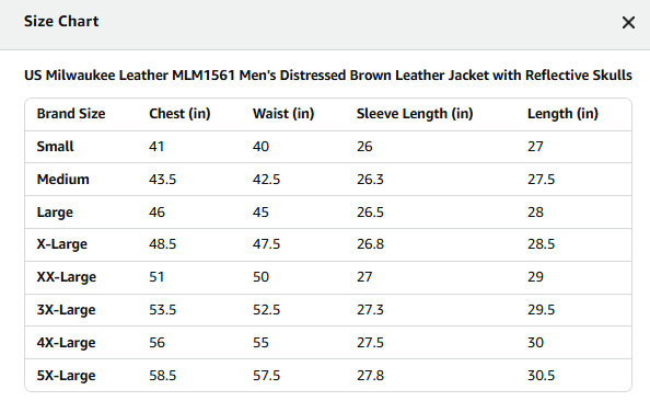Milwaukee Leather MLM1561 Men's Distressed Brown Leather Jacket with Reflective Skulls - Small